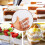 100 Stück Dessertbecher mit Löffel, 60 ml Dessertschalen-Set, wiederverwendbar 6