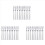 10Pcs 304 Stainless Steel Cocktail Dessert Fork Cake Fruit Forks Set 1