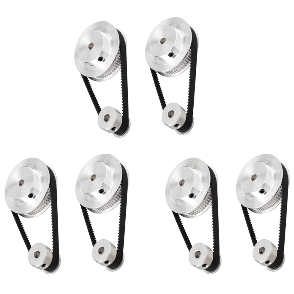 2Set 2Gt Synchronous Wheel 20 60 Teeth Bore Timing Belt Pulley System 4851216636721