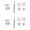 Long Push Button Quick Release Hood Pins Lock Clip Latch Bumper Kit 3