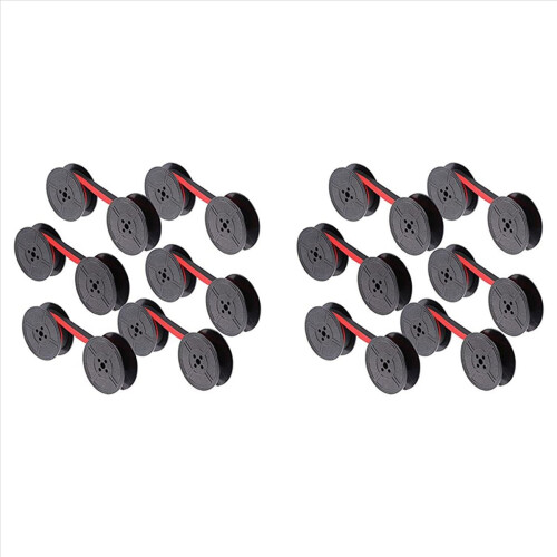 6Pack Typewriter Ribbon Twin Spool Red & Black for Most Typewriter