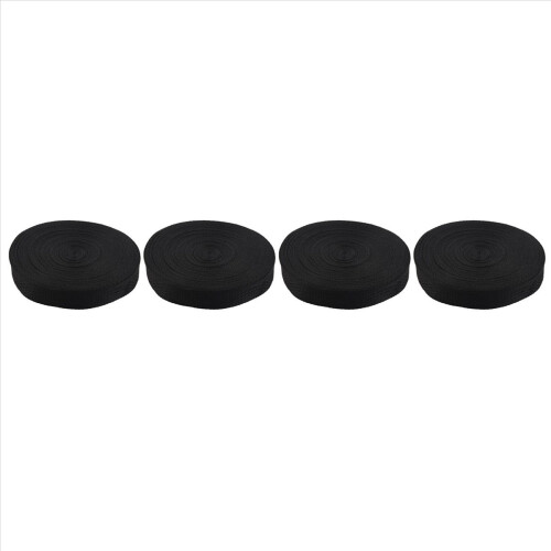 25mmx20m Roll Nylon Tape Strap For Webbing Bag Strapping Belt- Black