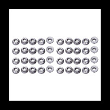 200 Pcs 304 Stainless Steel Serrated Flange Metric Hex Lock Nuts M6