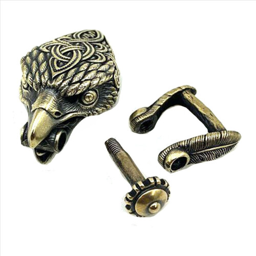 EDC Εξωτερικό Εργαλείο Paracord Πολυλειτουργική Αγκράφα από Ορείχαλκο με Κεφαλή Αετού 1
