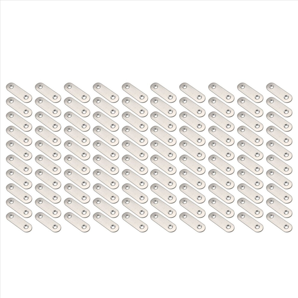 50Mmx16mm Straight Repair Joining Mending Flat Plate Bracket 10Pcs 4851216645105