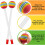 14 stk. Lollipop trommeklubber i plast for barn 6