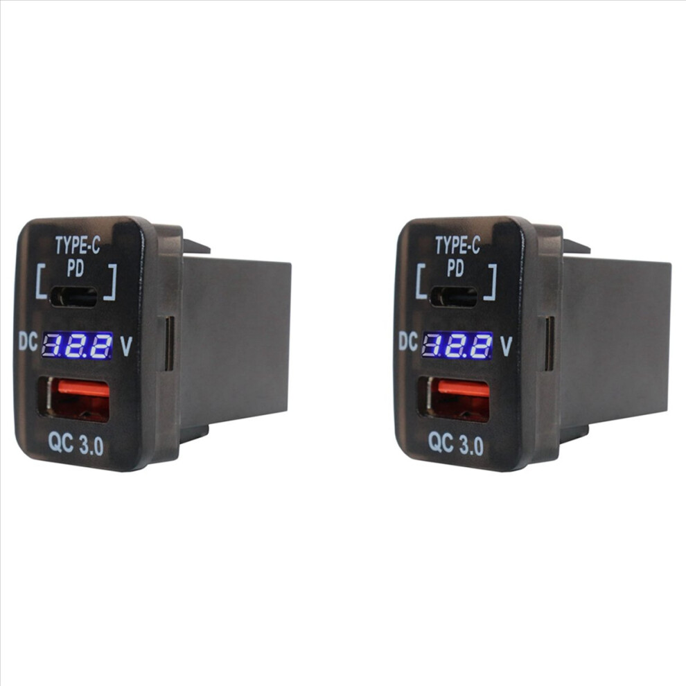 Photos - Other for Mobile Markenlos 30X20MM Car USB Charger QC3.0 Fast Charge with PD Type C for 
