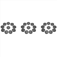 Universele 10 stuks 49mm center pinch frontlensdop voor DSLR-camera