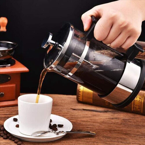 Coffee Maker Pot, Stainless Steel Glass Coffee Pot,for Making Tea 2