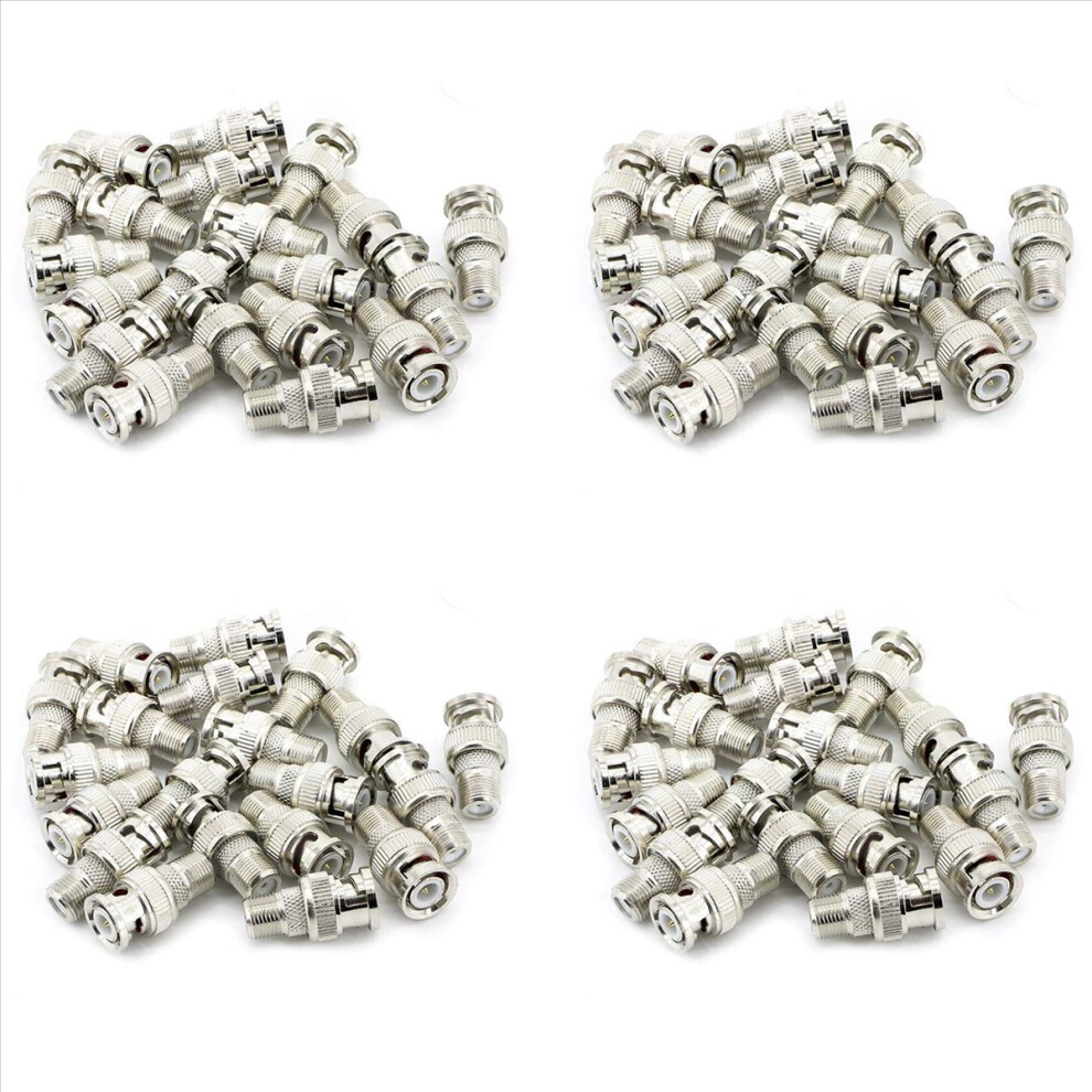 20Pcs Bnc Male Plug To F Female Jack Adapters Cctv Camera (20Pcs) 4851216649899