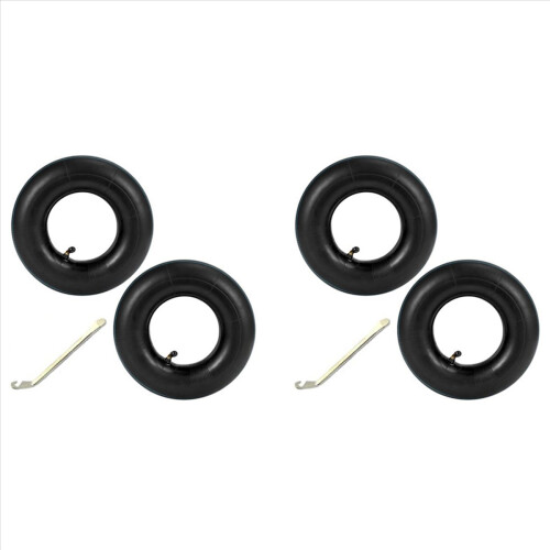2 pneus com câmara de ar de 4,10/3,50-4 polegadas para carrinho de mão,