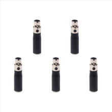 XLR 3-pins hann til 4-pins hunn adapterplugg for mikrofonhøyttaler