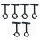 Ceiling Mounted Curtain Rod Brackets, Heavy Duty Ceiling Bracket 2