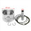 Kit de segments de piston pour moto, 15 mm, joint de segment de piston de cylindre 6
