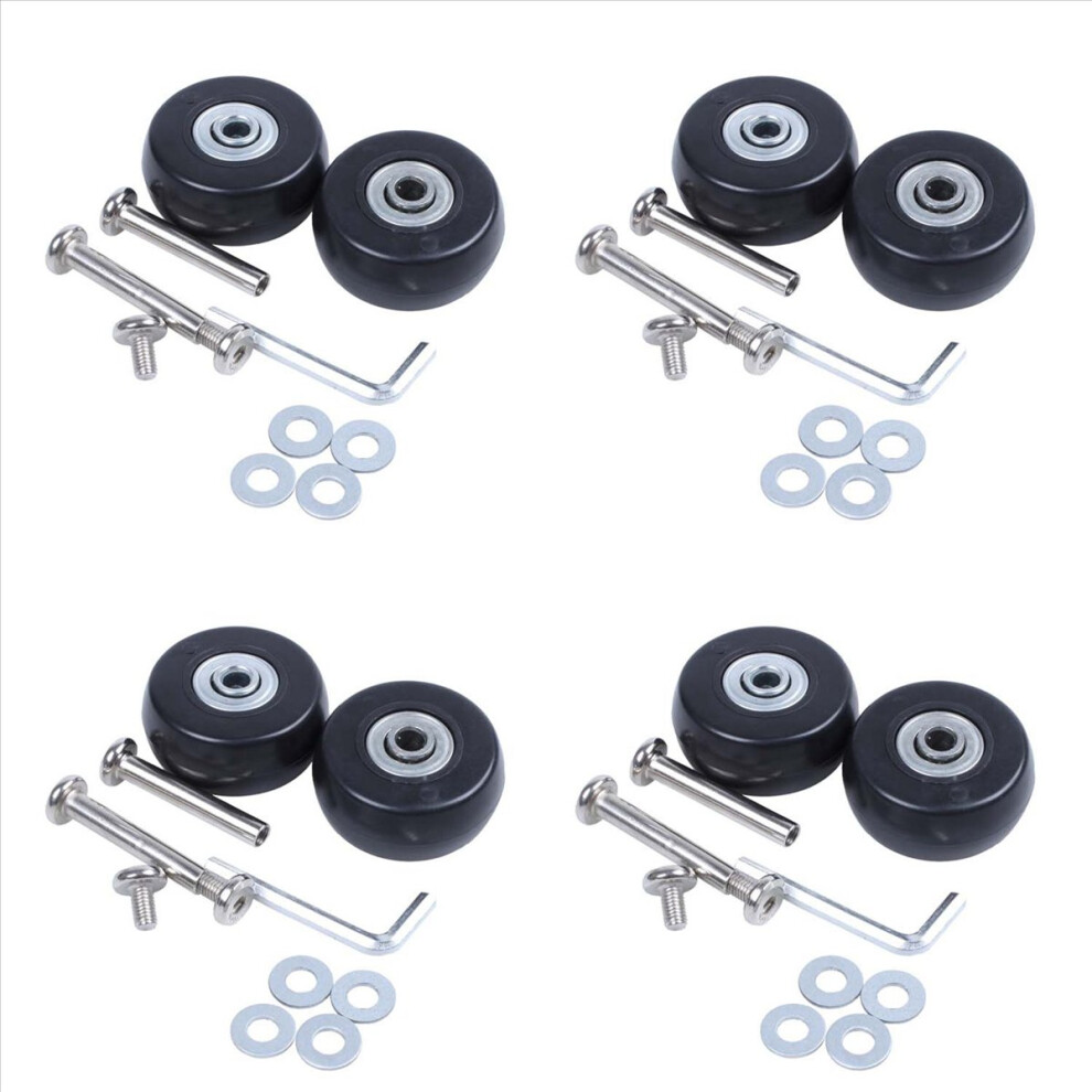 2 Sets of Luggage Suitcase Replacement Wheels Axles Repair OD 40mm-image-OPC-PHTPHQW-NEW