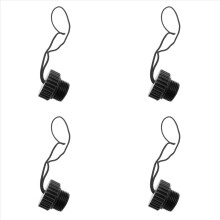 Coperchio filettato per valvola bombola DIN per immersioni subacquee 5/8-14NPS Tappo antipolvere nero