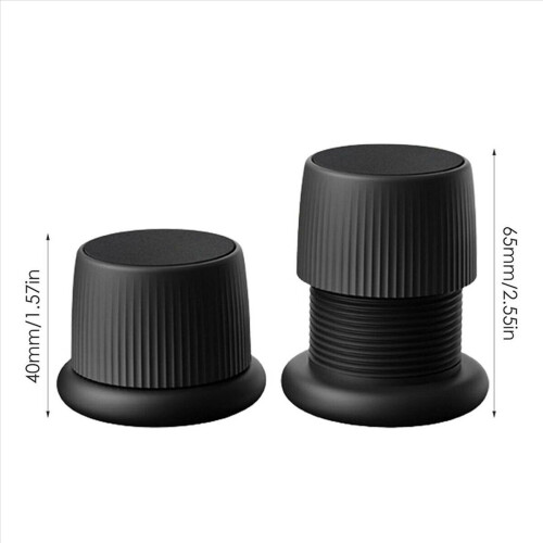 2X Elevadores de Cama Ajustáveis Móveis Sofá Mesa Sofá Elevador de Chão - Preto 2