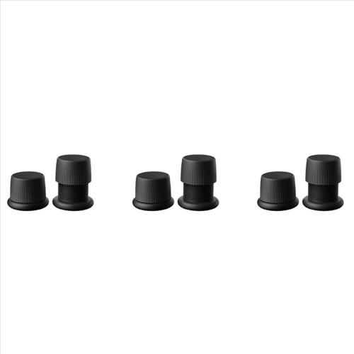 2X Elevadores de Cama Ajustáveis Móveis Sofá Mesa Sofá Elevador de Chão - Preto