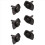 2 stk. sorte ABS-tagkroge til indvendig bil til V90, S90, XC40, XC60 1