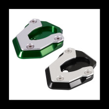 2X Suport lateral pentru motocicletă, suport pentru picior (negru)