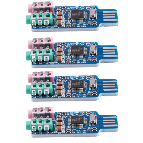 Driver grátis para placa de som USB CM108 USB Sound Card Chip Blue