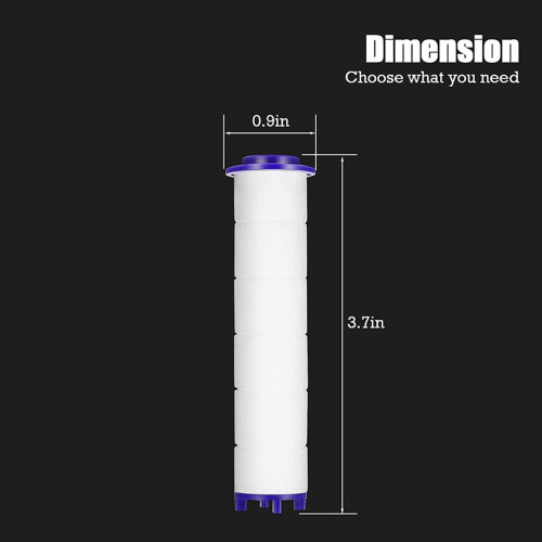 Filter for dusjhode 3,7 tommer sett med 12 filtre 2