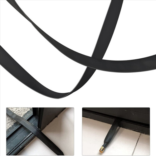 Επίπεδο καλώδιο LoRa RP-SMA αρσενικό σε RP-SMA θηλυκό παράθυρο για LoRa WiFi 1
