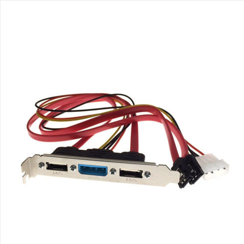 Câble d'alimentation SATA vers ESATA et IDE Molex 4 broches pour PC DIY 1