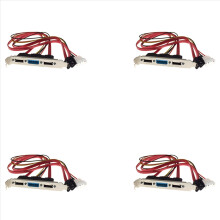 Cavo di alimentazione PCI con slot per staffa SATA a ESATA e Molex IDE a 4 pin per PC fai da te