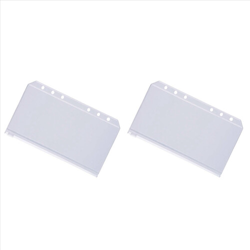24 Pcs Binder Pockets A6 Size Binder for 6-Ring Notebook Binder Bags 1