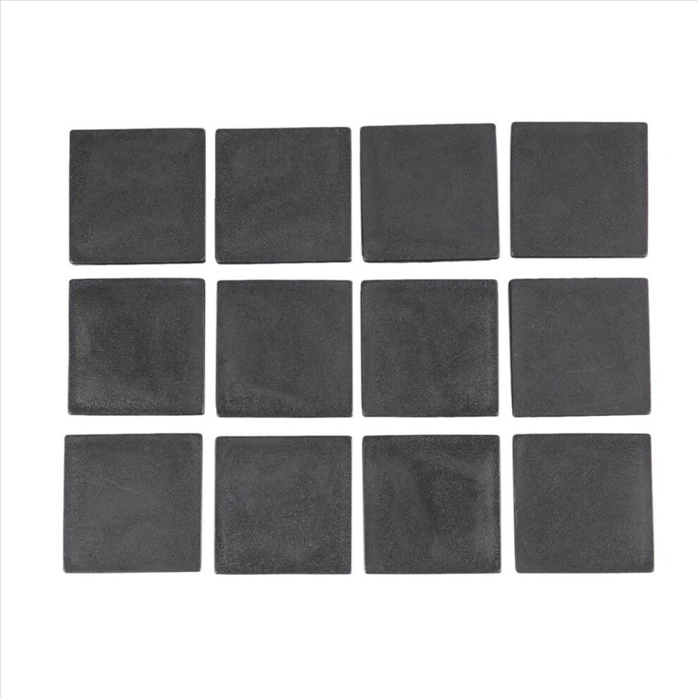 50Mm X 50Mm Plastico Cuadrado Tapa Tubo Plaquitas 12 Piezas 4851216673634