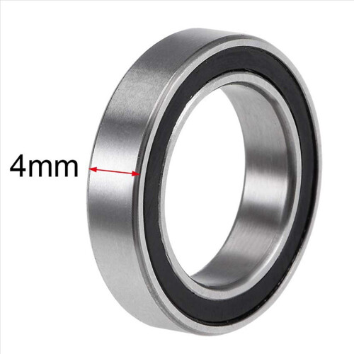 10 st 6701- 12x18x4 mm gummitätade spårkullager 2