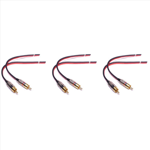 Luidsprekerkabels naar stekkeradapter, 2-kanaals (30 cm)