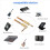 Gitarrinstrumentkabel 3 meter instrumentbasförstärkarkabel 6,35 mm 2