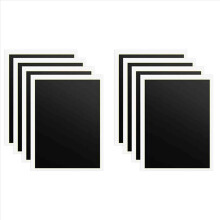 4 stk. sort lasergraveringspapir, 39 x 27 cm til metal, glas