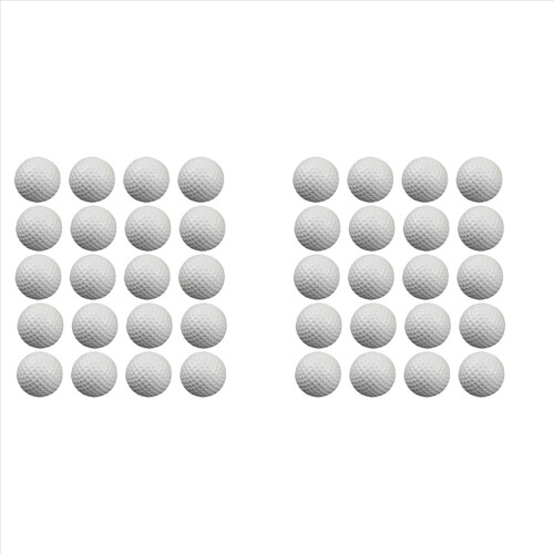 20 Pcs Golf Practice Foam Ball,for Backyard Hitting Mat,White