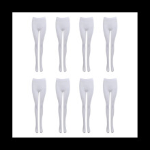 Meia-calça de veludo branca e macia de cor sólida para mulheres