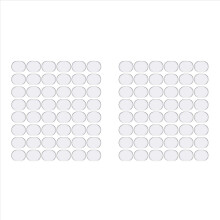 96 Stück Trommeldämpfer, Gel-Pads, Silikon-Trommelschalldämpfer (transparent)