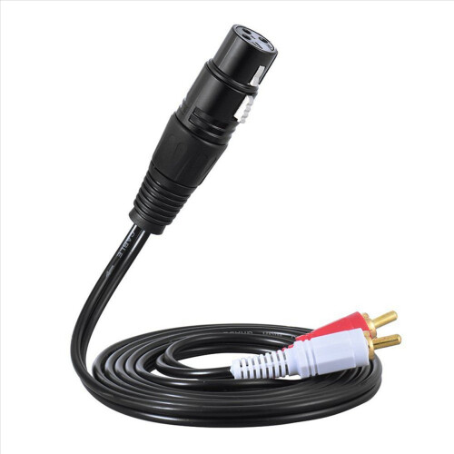 Lydsplitter Patch Y-kabel 1 XLR hunn til 2 hannplugg 1