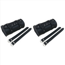Motorrad Leder Universal Werkzeug Rollensattel Runde Tasche