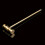Høy kvalitet messing L150mm solid hammer DIY for manuell hammerklokke 5