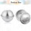 20 stk. 10-setts DIY metall badeballform 5,5 x 2,5 cm 4