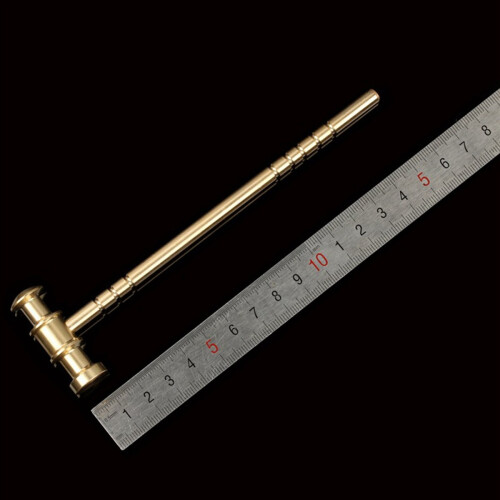 Høy kvalitet messing L150mm solid hammer DIY for manuell hammerklokke 2