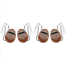2Pcs Kalimba Piano à Pouce 8 Touches Mini Piano à Pouce Piano à Doigts Mini