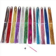 Hair Tinsel Strands with Tools 12 Colors Hair Tinsel Strands Kit