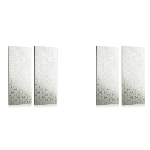 2PCS Diamond Sharpening Stone, Whetstone with Base(600/1200 Grit)