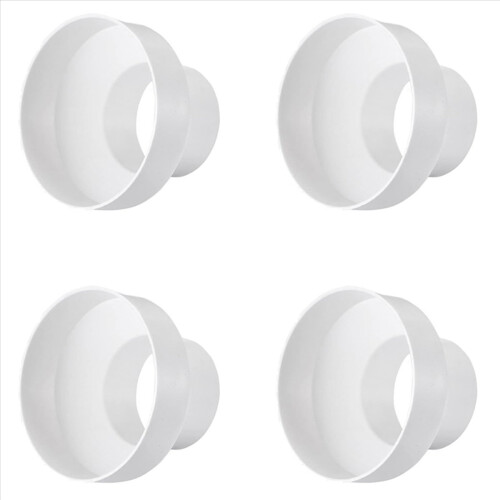 Ventilationsrörsreduceringsadapter Rörluftkanaladapter (150-100 mm)