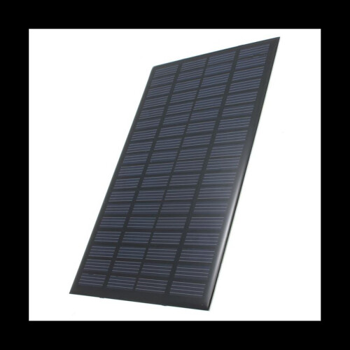 2x 18V 2.5W Πολυκρυσταλλικοί Φορτιστές Φωτοβολταϊκών Κυψελών 19.4X12X0.3cm 2