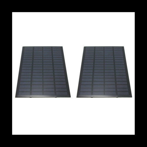2x 18V 2.5W Πολυκρυσταλλικοί Φορτιστές Φωτοβολταϊκών Κυψελών 19.4X12X0.3cm
