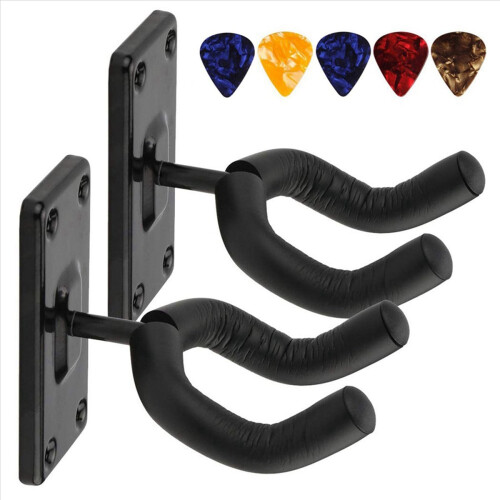 Suporte de parede antiderrapante para guitarra e ukulele 2
